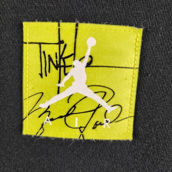 Air Jordan x Tinker Hoodie Mens 2XL Black Sports Wear Legacy Pullover BQ0298-010 - Picture 6 of 11